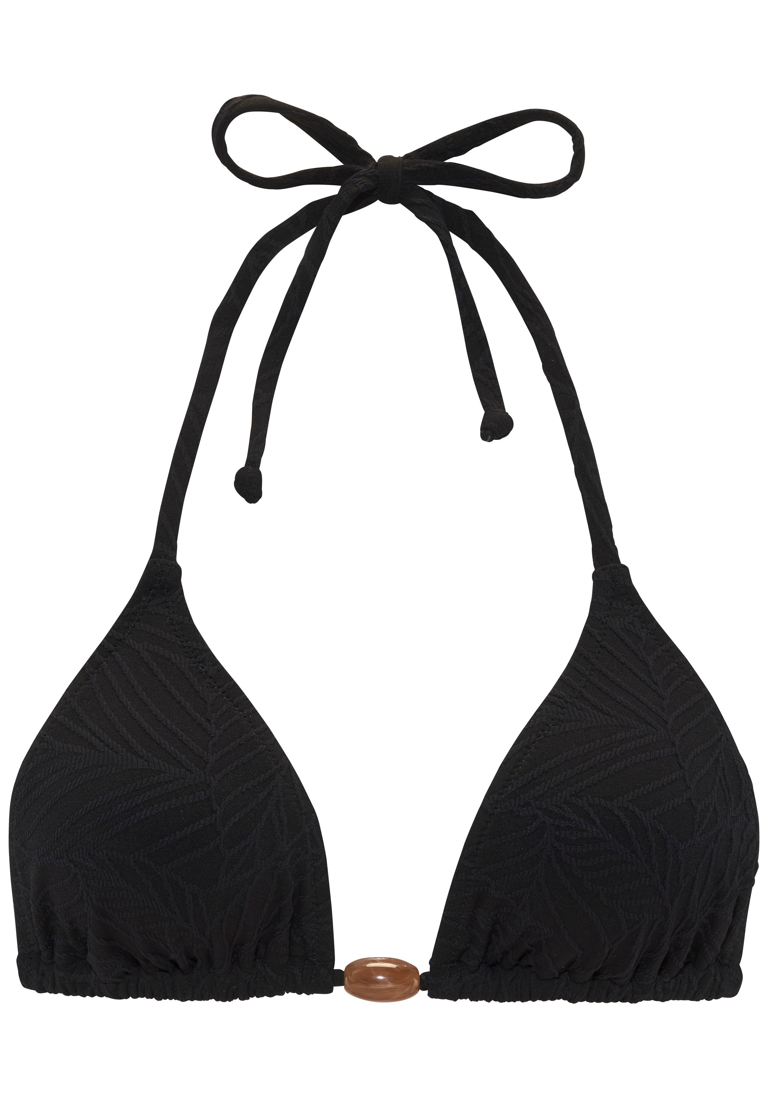 LASCANA Triangel-Bikini-Top Fay, aus eleganter Strukturware