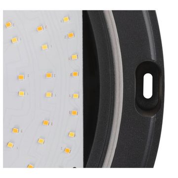SLV LED Außen-Wandleuchte LED Deckenleuchte Bulkhead in Schwarz 20W 1750lm IP65 mit Bewegungsmel, keine Angabe, Leuchtmittel enthalten: Ja, fest verbaut, LED, warmweiss, Aussenlampe, Aussenwandleuchte, Outdoor-Leuchte