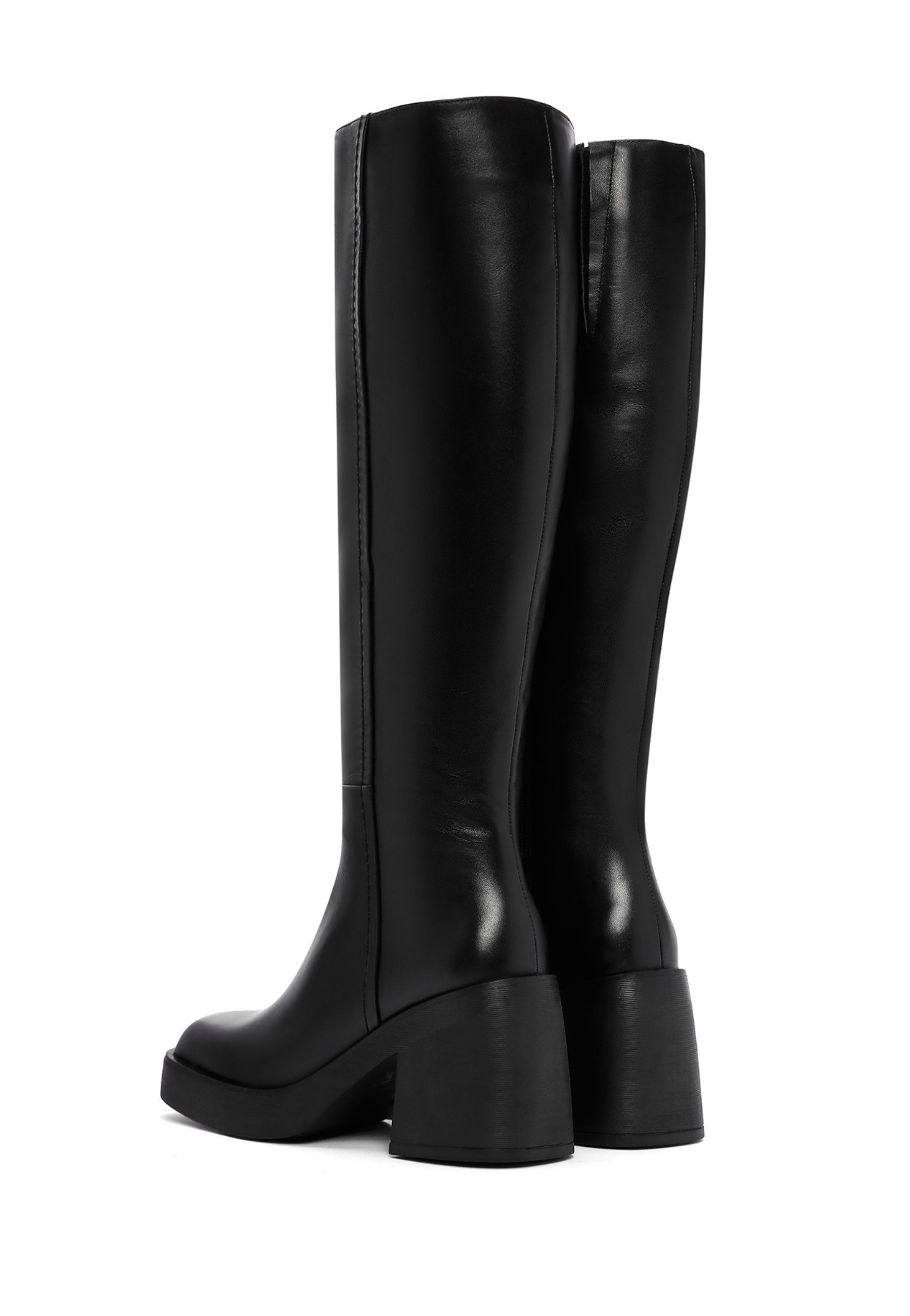 Derimod Absatzstiefel aus Leder Bootsschuh Reißverschluss, Textilfutter, Thermosohle, Absatz 7,5 cm