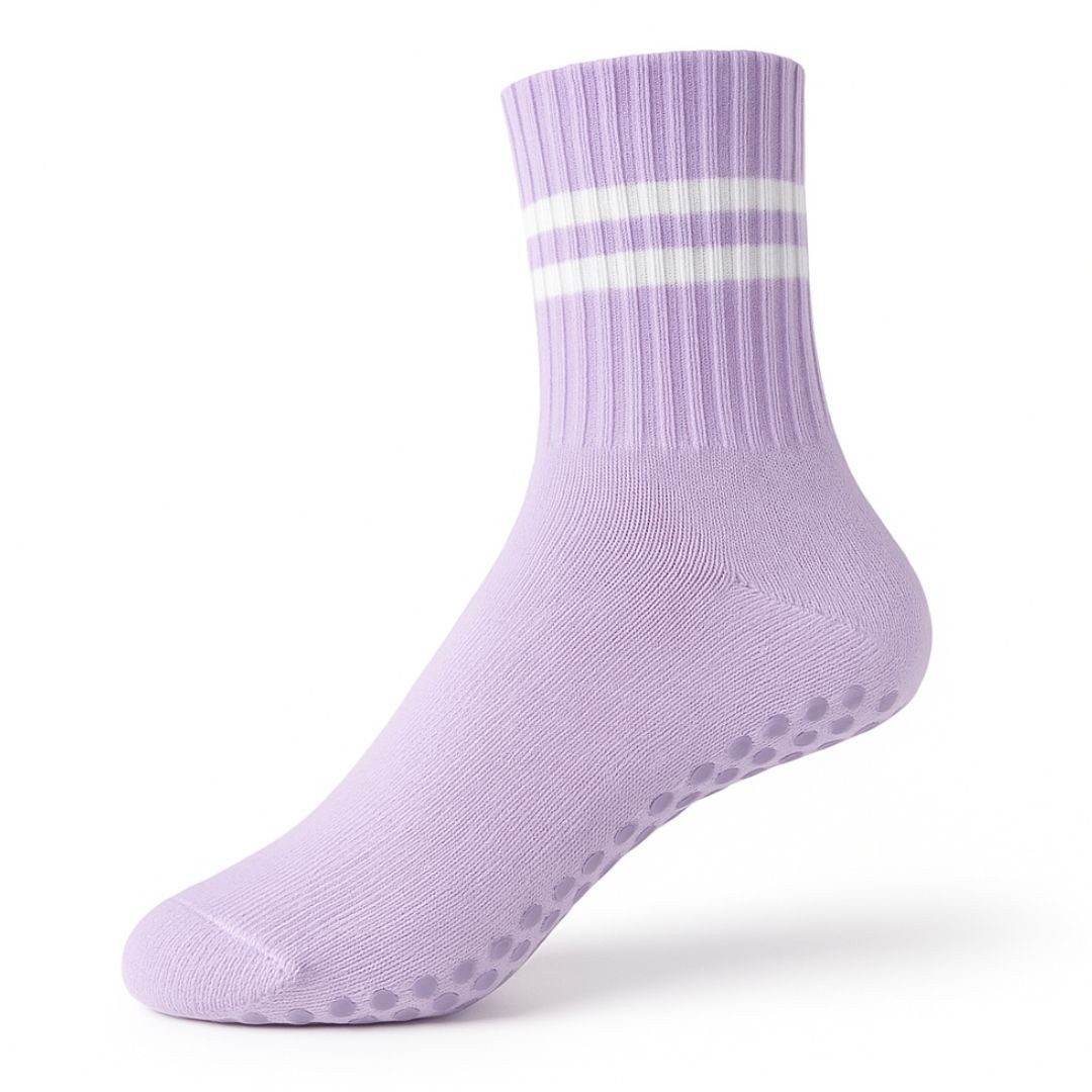 ZUKUNFTSENKEL Sportsocken Yoga Pilates Socken Damen Anti-Rutsch (Spar Set, 5er Pack) Rutschfest, Weich, Elastisch Ideal für Fitness, Yoga & Pilates