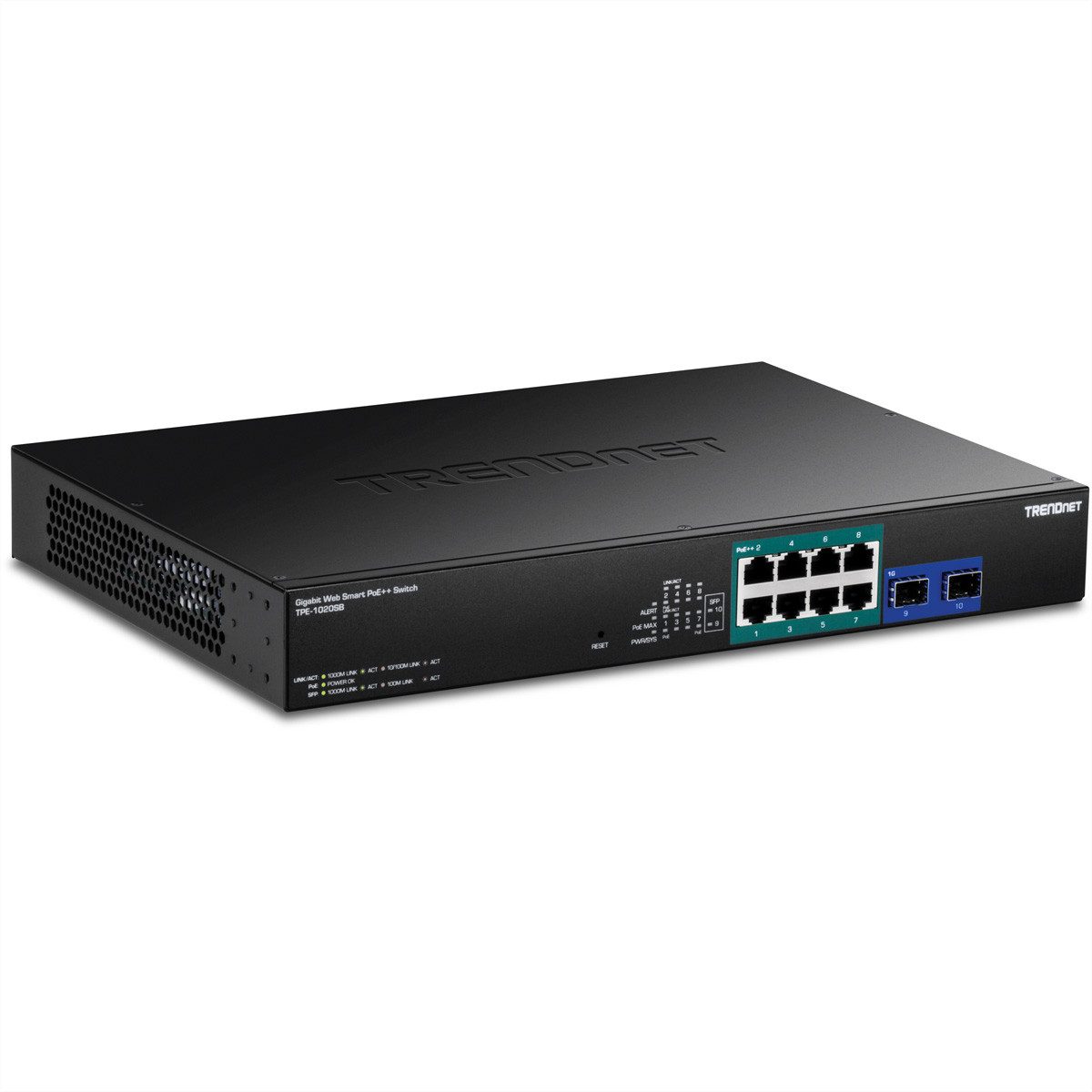 TPE-1020SB 10-Port PoE++ Switch Gigabit Web Smart Netzwerk-Switch