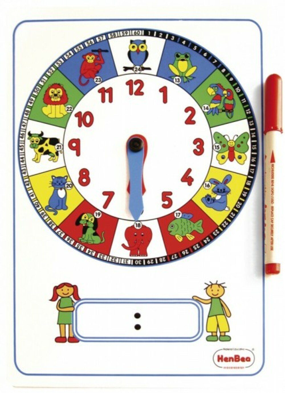 EDUPLAY Experimentierkasten Lernuhr manuell