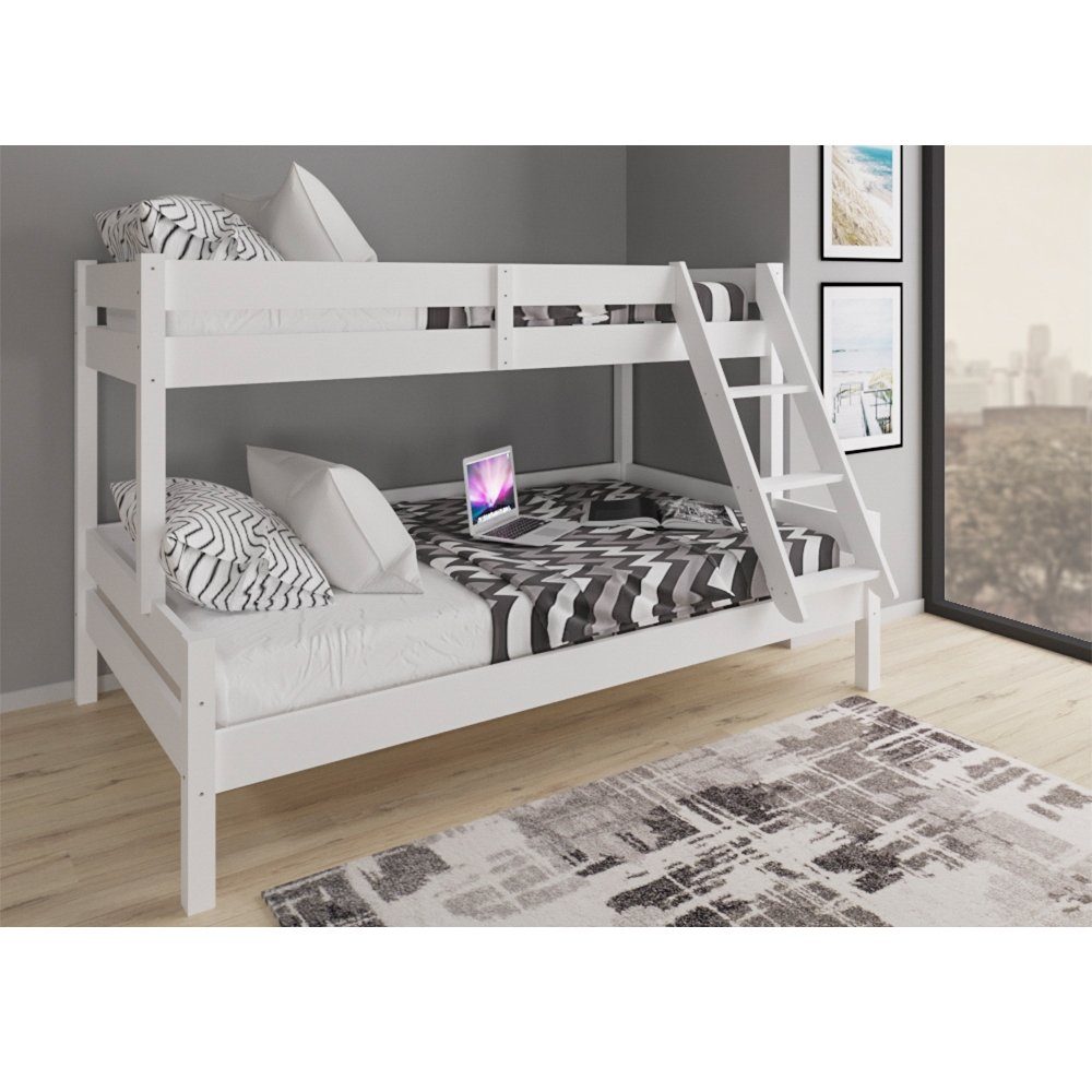 VitaliSpa® Etagenbett Everest, Weiß, 120x200 / 80x200 cm günstig online kaufen