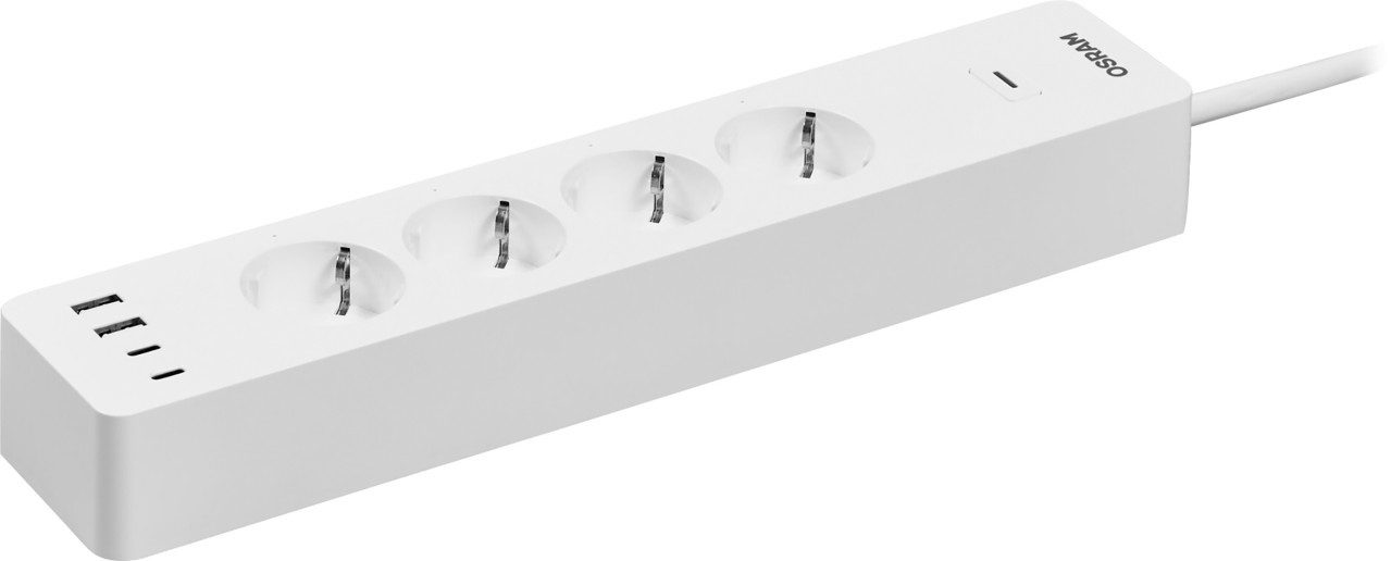 Osram Osram Steckdosenleiste 4-fach SMART+ WiFi Steckdosenleiste, USB-Anschluss