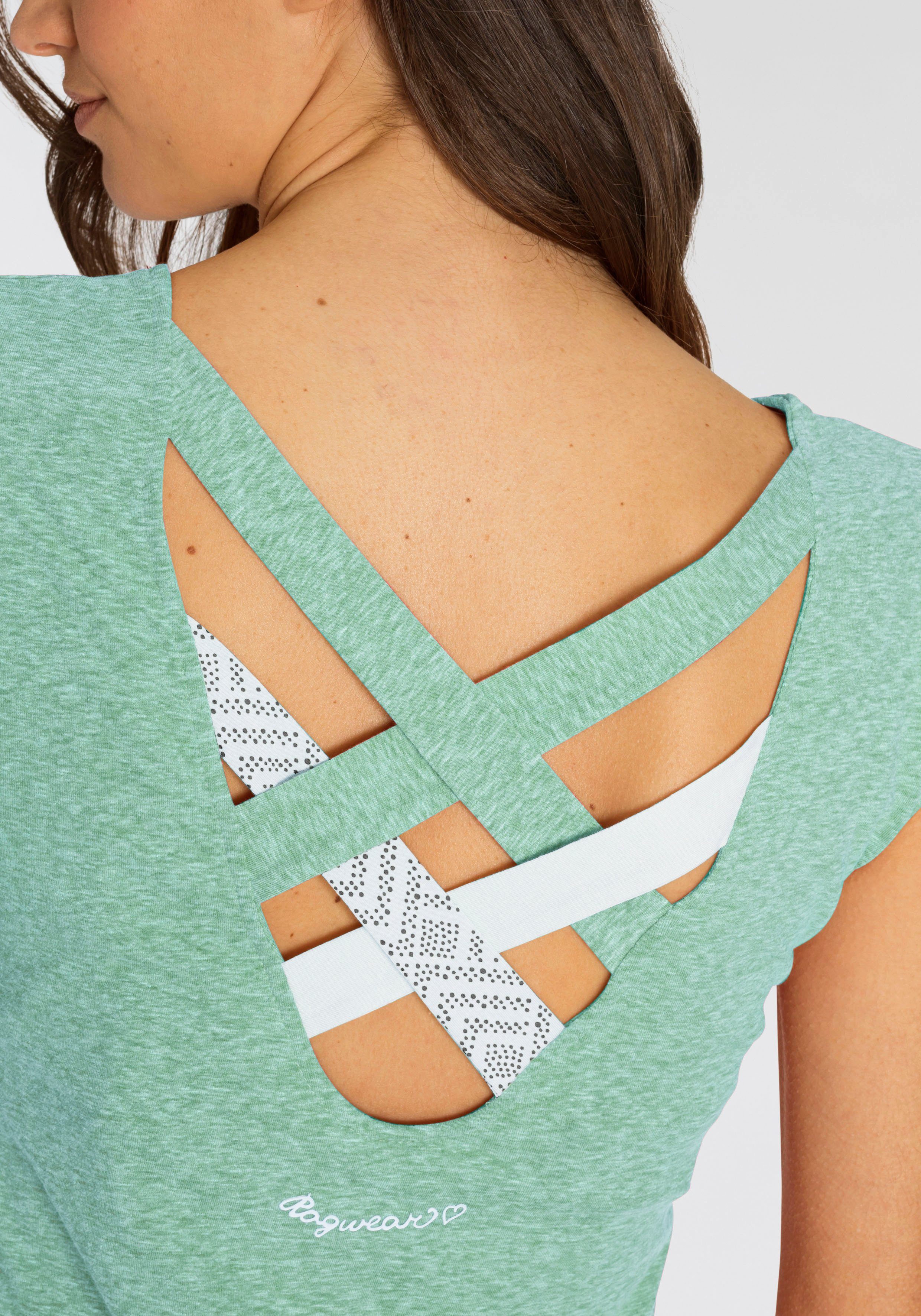 Ragwear T-Shirt SOFIA O mit besonderem Rückenausschnitt