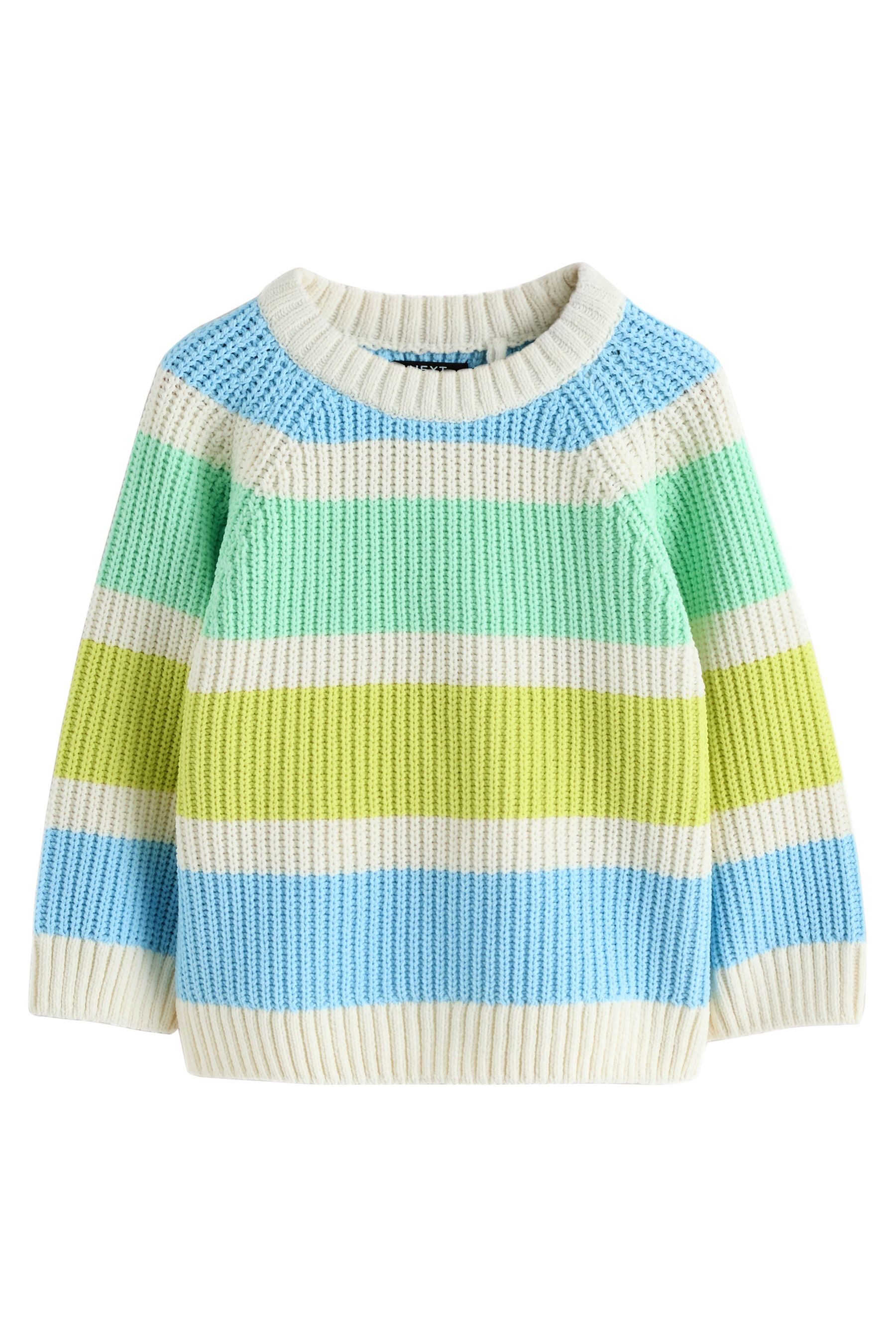 Rundhalspullover Chenille-Strickpullover mit Rundhalsausschnitt