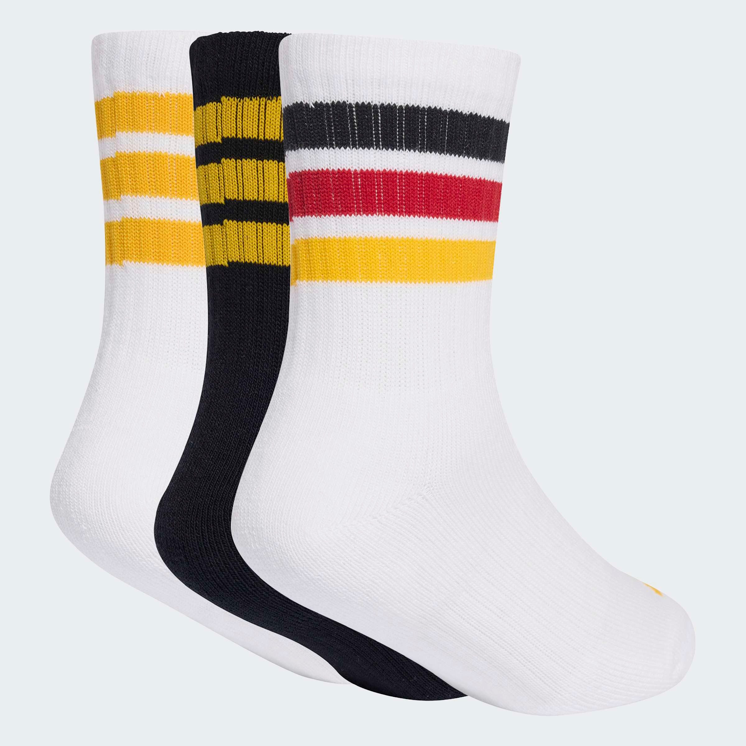 adidas Performance Funktionssocken 3-STREIFEN DÄMPFENDE SPORTSWEAR CREW, 3 PAAR (3-Paar)