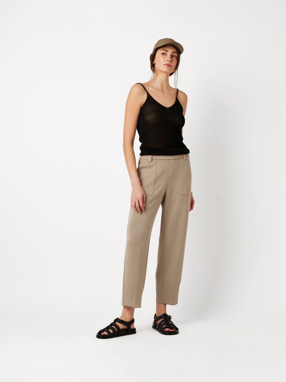 ROSNER Boyfriend-Hose Mara Tapered (1-tlg) aus Scuba