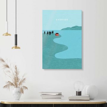Posterlounge XXL-Wandbild Katinka Reinke, Schweden Illustration, Wohnzimmer Minimalistisch Grafikdesign