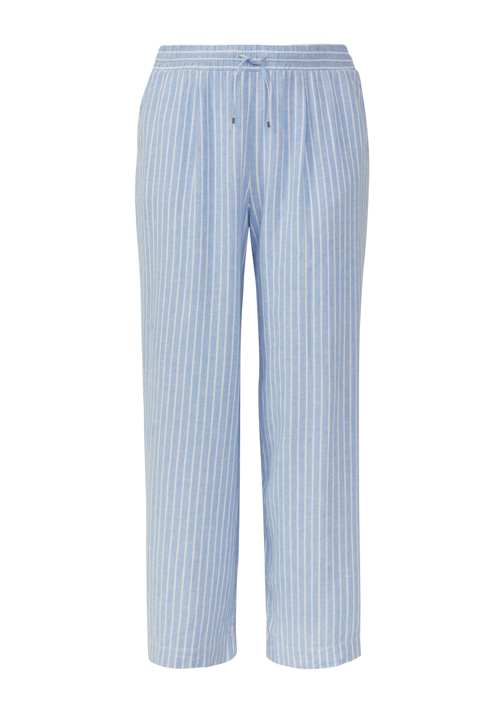s.Oliver Chinos Hose Wide-Leg-Hose aus Leinemix