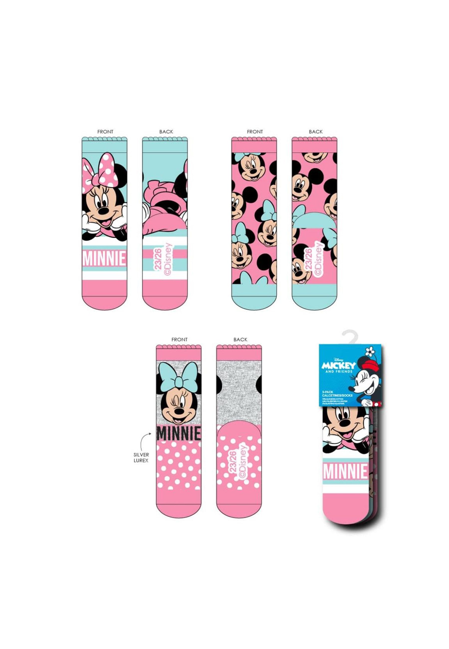 Disney Носки Носки Pack 3 Stück Minnie (Set)
