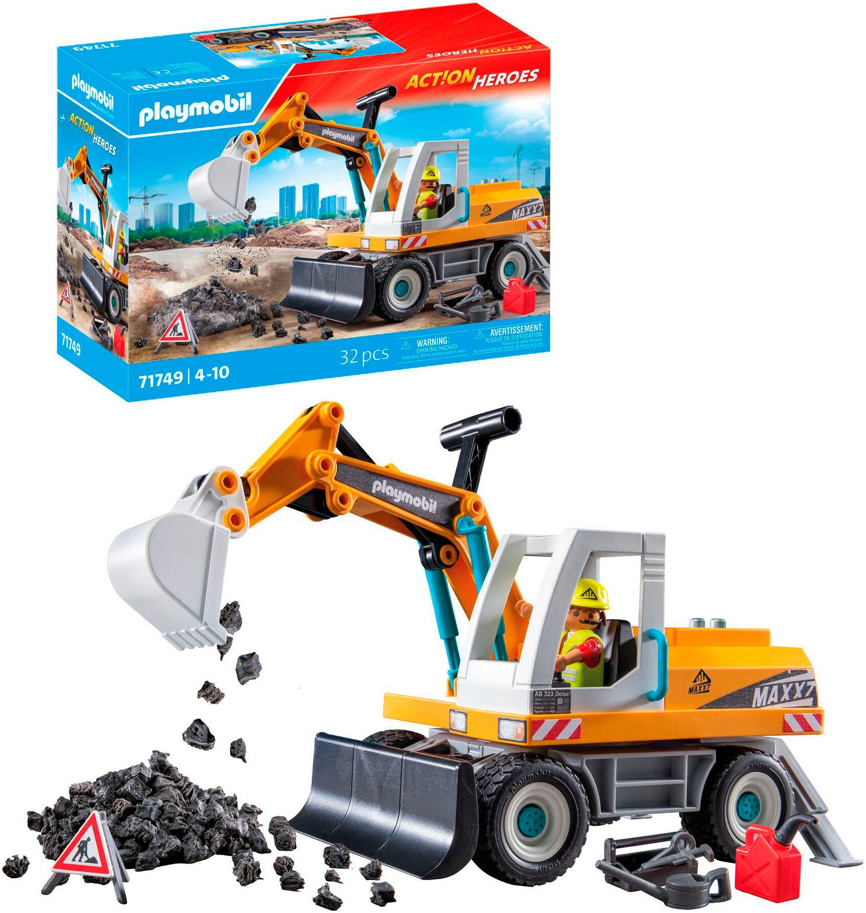 Playmobil® Großer Bagger (71749), Playmobil Action günstig online kaufen