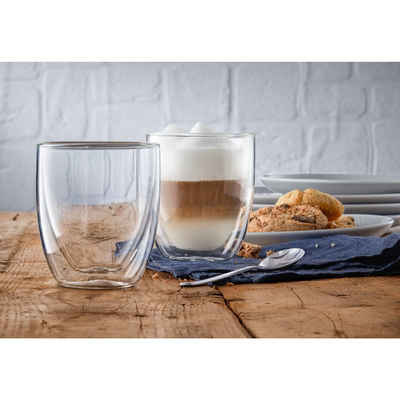 WMF Gläser-Set »Kult Coffee«, Glas, Doppelwandige Ausführung mit Thermoeffekt