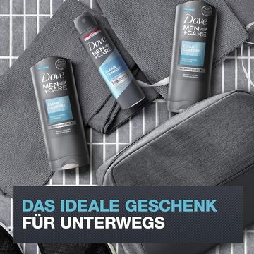 DOVE Kulturbeutel Men+Care Geschenkset Clean Comfort (2x Duschgel + Deo in Kulturtasche) (1-tlg)