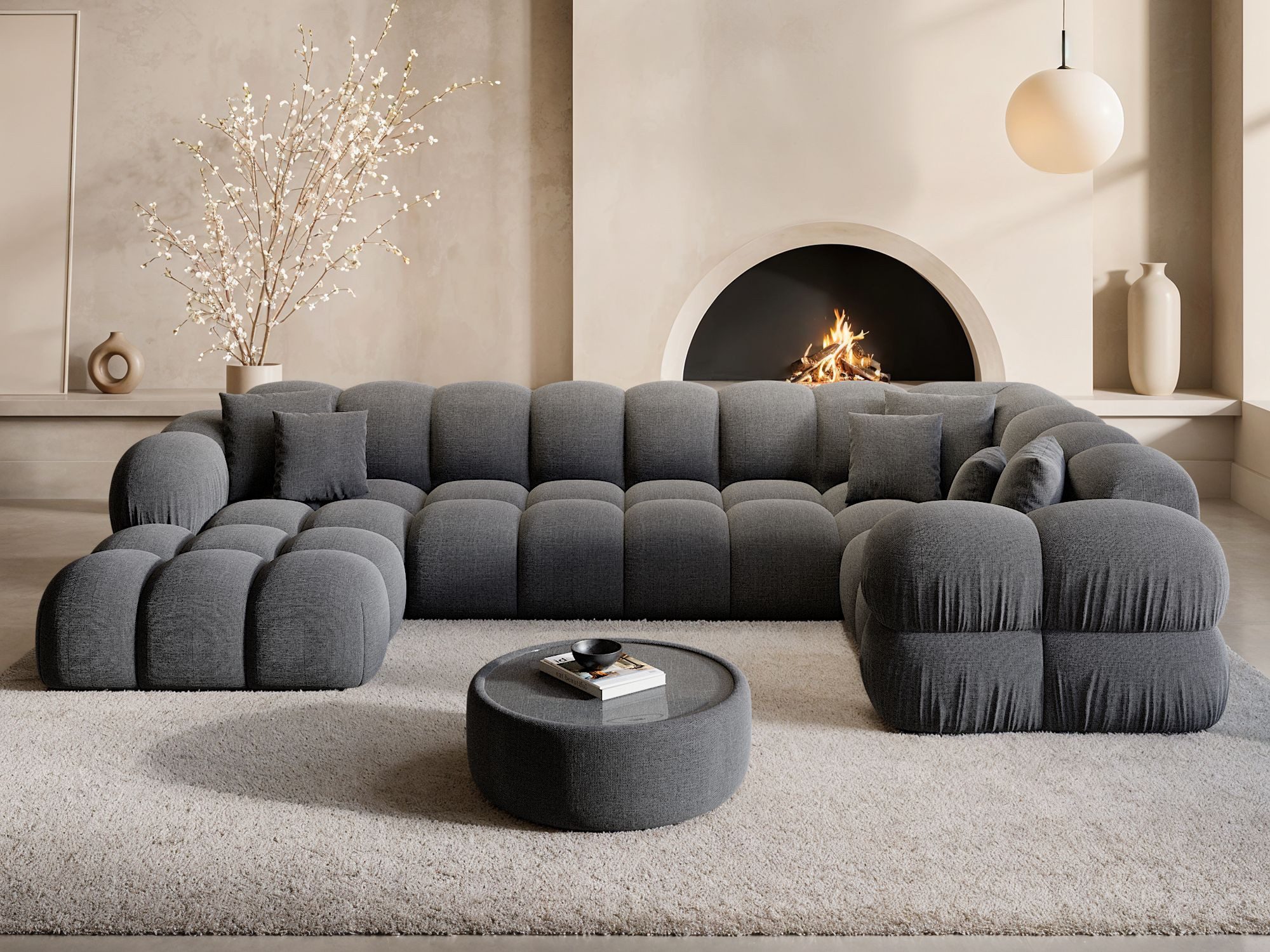 Sofa Dreams Wohnlandschaft Polster Wohnlandschaft Monteverde XL U-Form, Wohnlandschaft, U-Form, Moderne Wohnlandschaft in U-Form, 2 Zierkissen inklusive