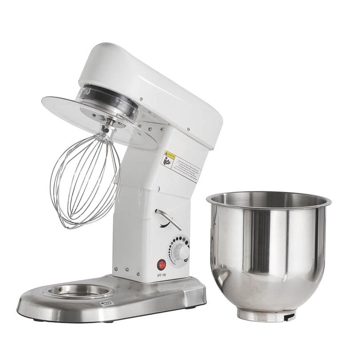 GastroHero Küchenmaschine Planetenrührwerk 7 Liter – stufenlos regelbar - Teigknetmaschine, 500 W, 7 l Schüssel