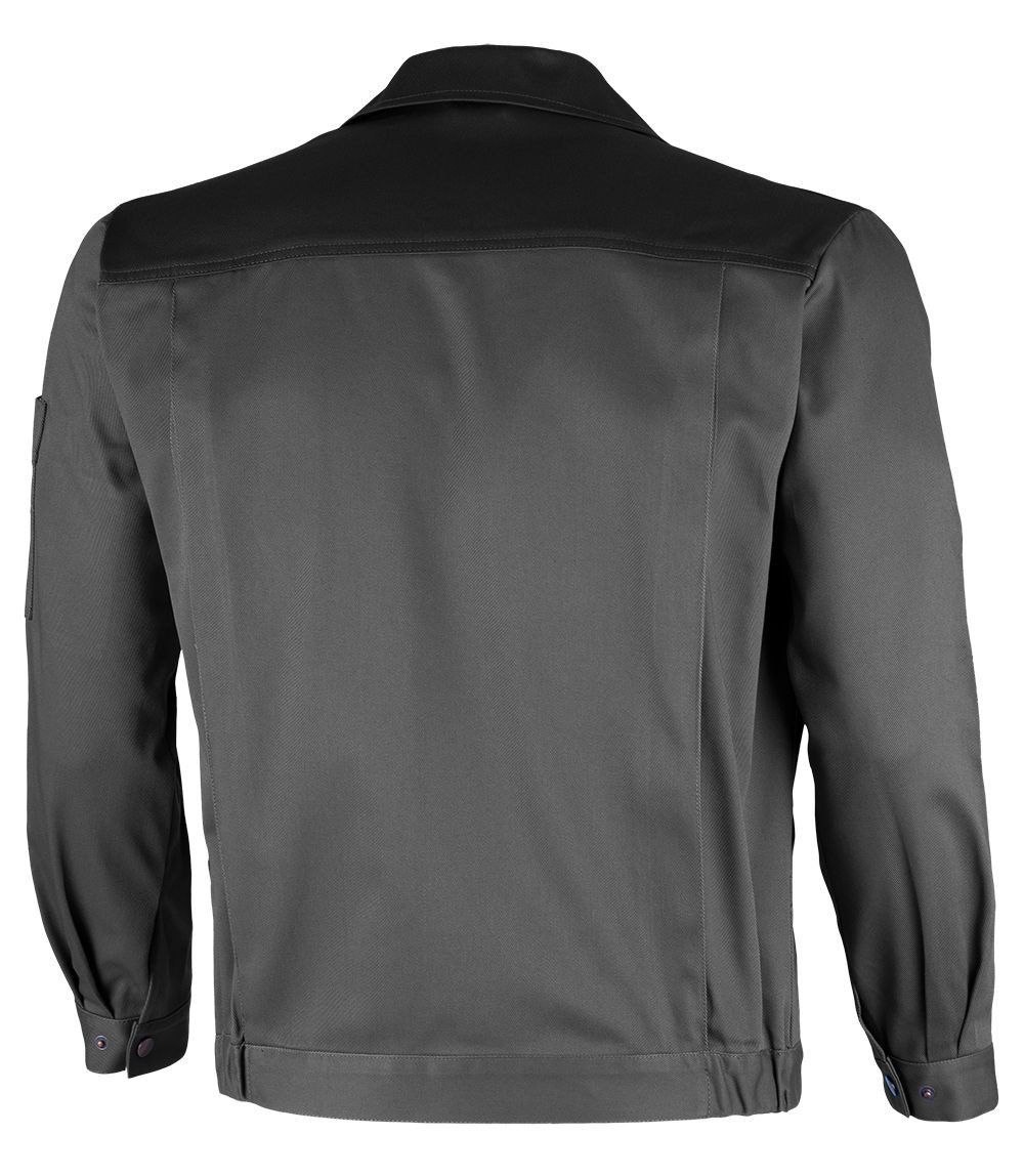 Qualitex Workwear Arbeitsjacke stylische Werkstattjacke - faserverstätkt - xtra strapazierfähig (1-St) Bundjacke MG 300 g mit 6 Tasche - Blickdicht - Pflegeleicht - Waschbar