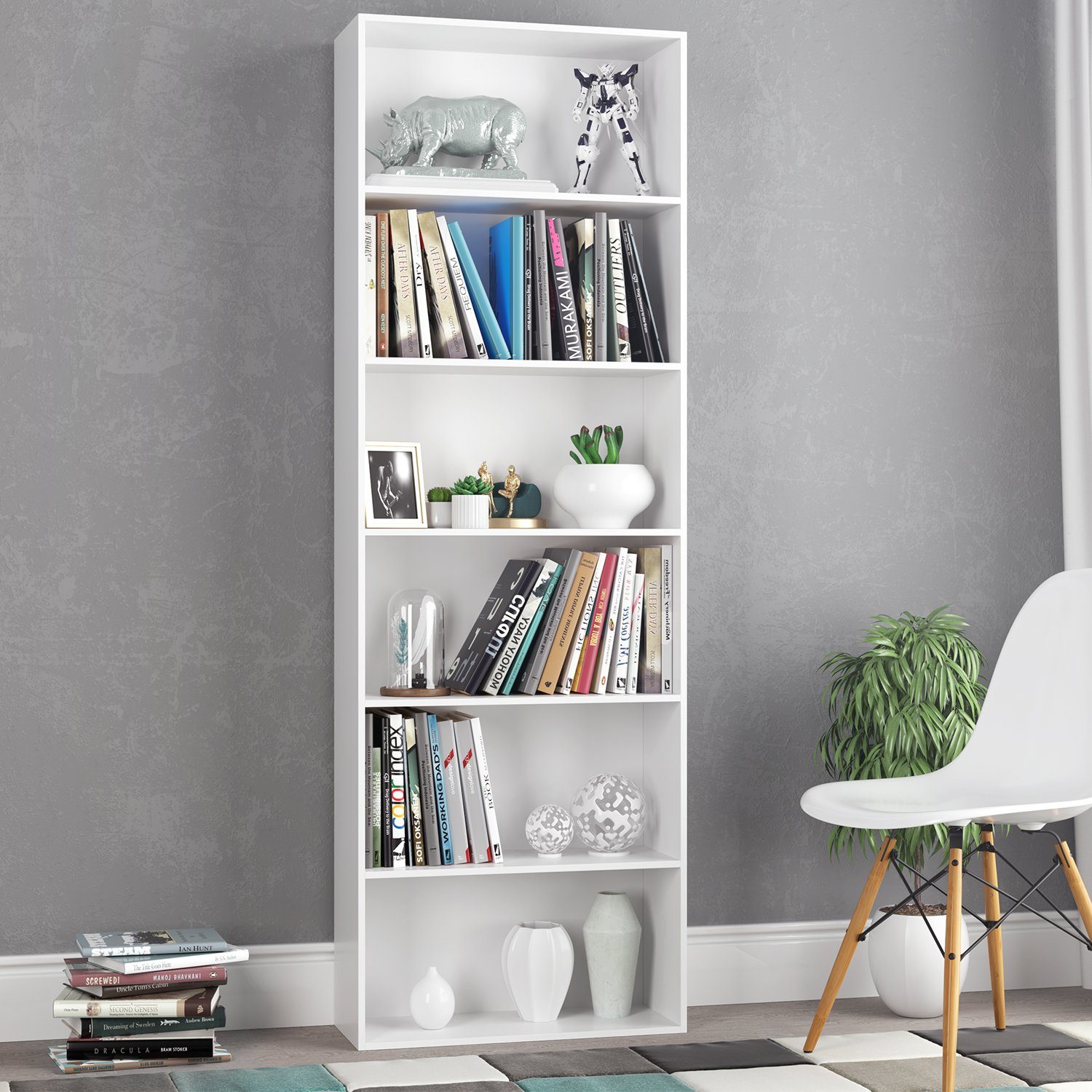 Homfa Bücherregal, 180cm Standregal Büroregal Raumteiler günstig online kaufen