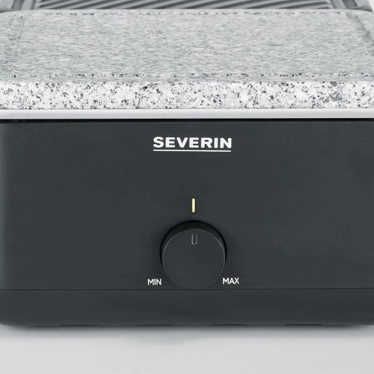 Severin Raclette und Fondue-Set Grillplatte Severin RG2366 Schwarz 1300 W