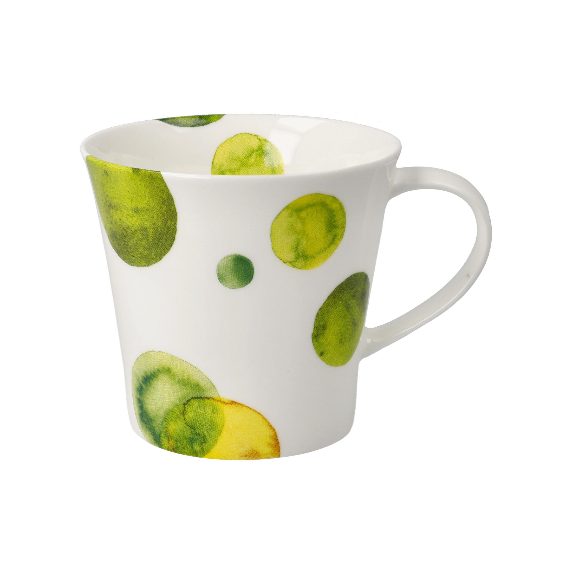 Goebel Tasse Colori, Porzellan, Spülmaschinengeeignet, Mehrfarbig, Punkte, H: 9.5cm
