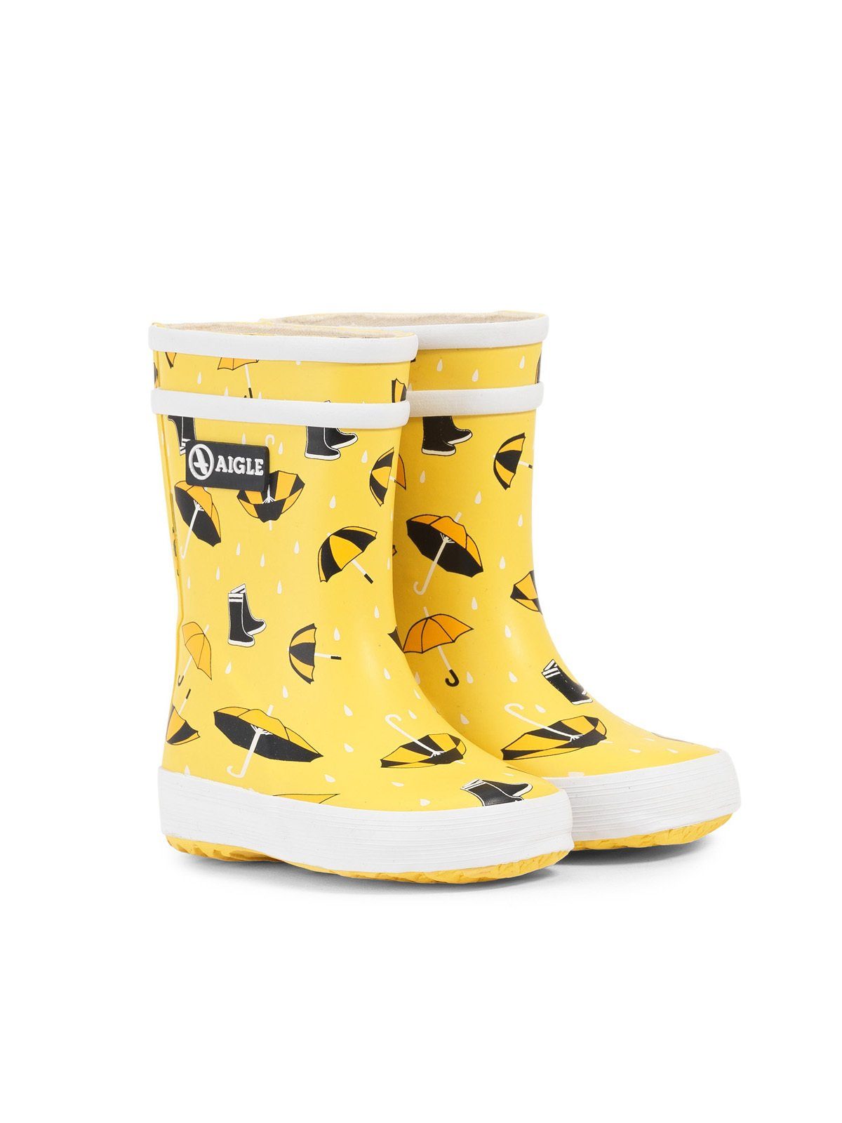 Aigle Aigle Baby Flac Theme gelb/marineblau Gummistiefel