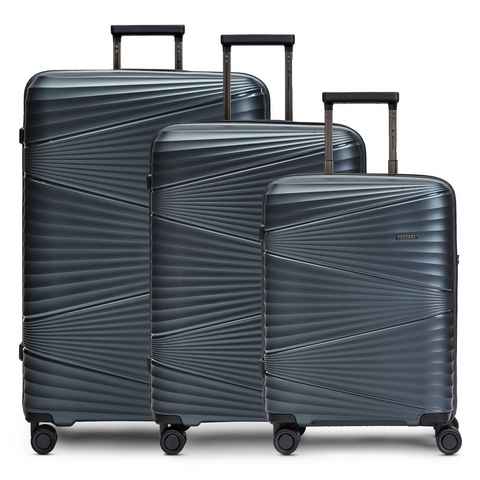 Pactastic Trolleyset Collection 02, 4 Rollen, (3-teilig, 3 tlg), Polypropylen