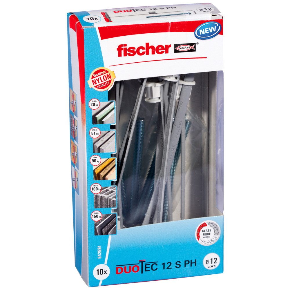 fischer Винты- und Дюбель-Set Fischer Kippdübel Duotec 12.0 x 60 mm - 10 Stück