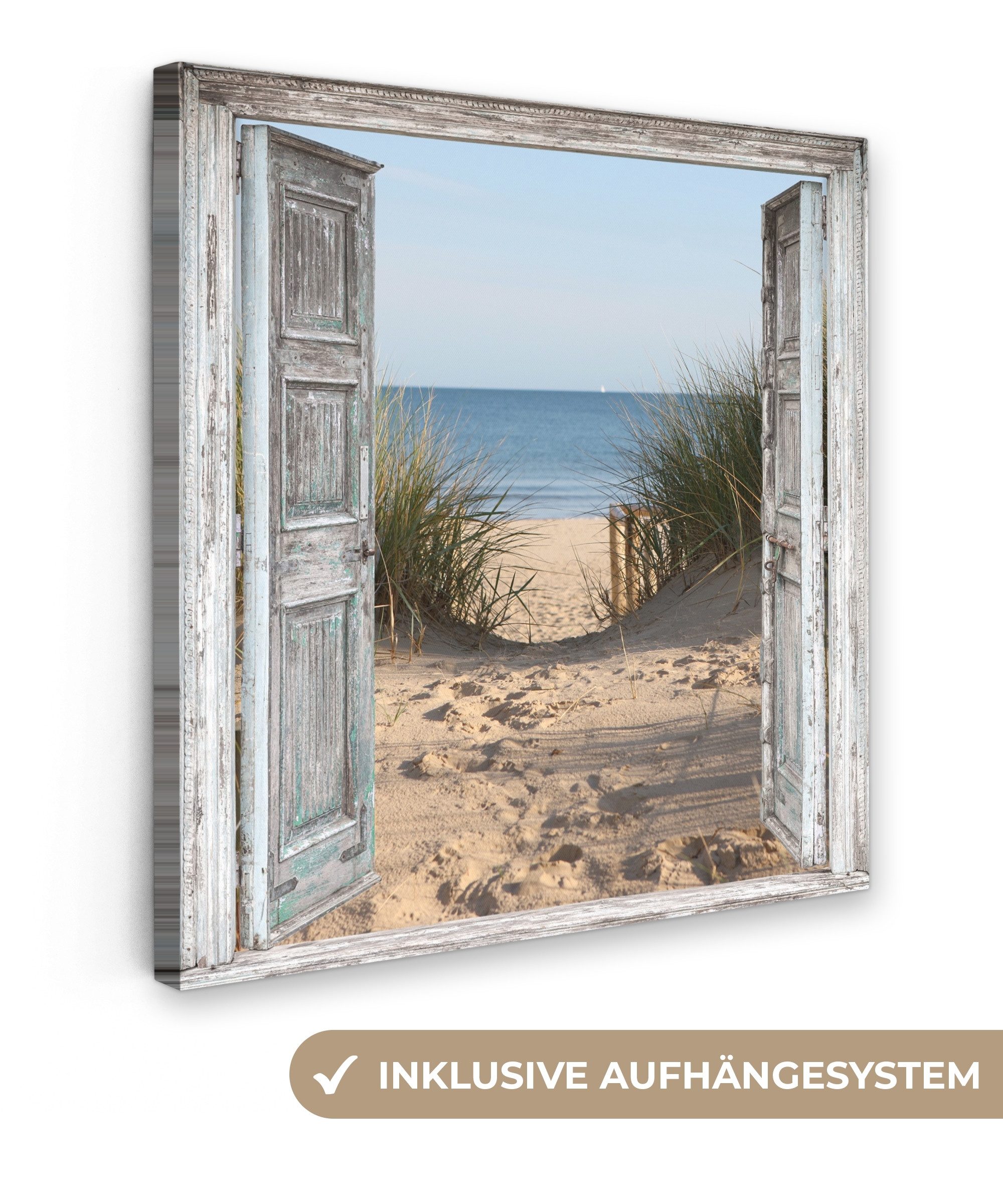 OneMillionCanvasses® Leinwandbild Düne - Strand - Aussicht - Sommer, Fotodr günstig online kaufen