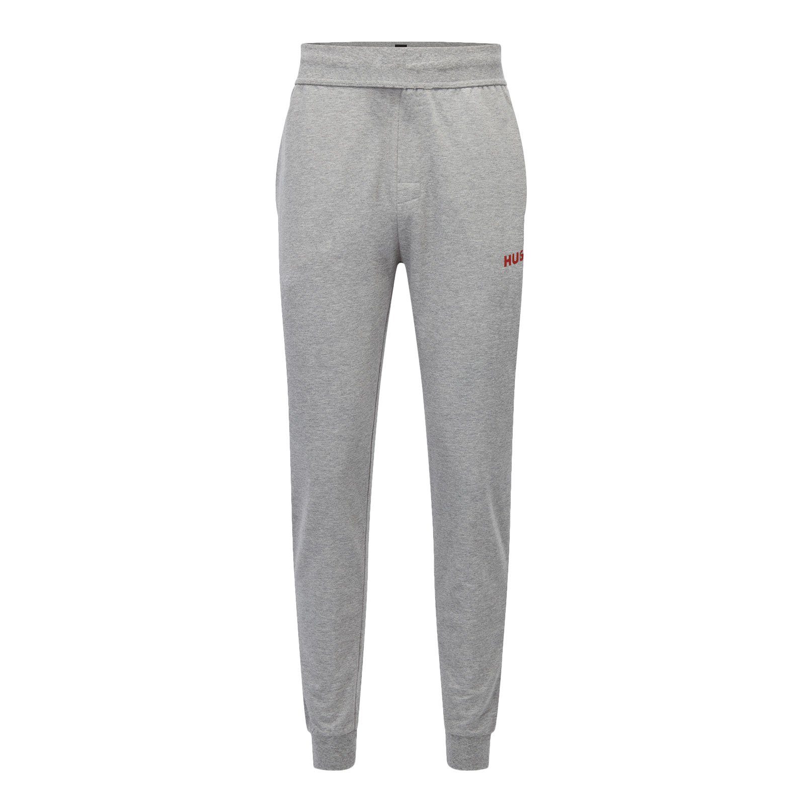 Sonderangebotsaktionen verstellbarem medium 035 grey Loungehose HUGO mit Pants Tunnelzug Labelled