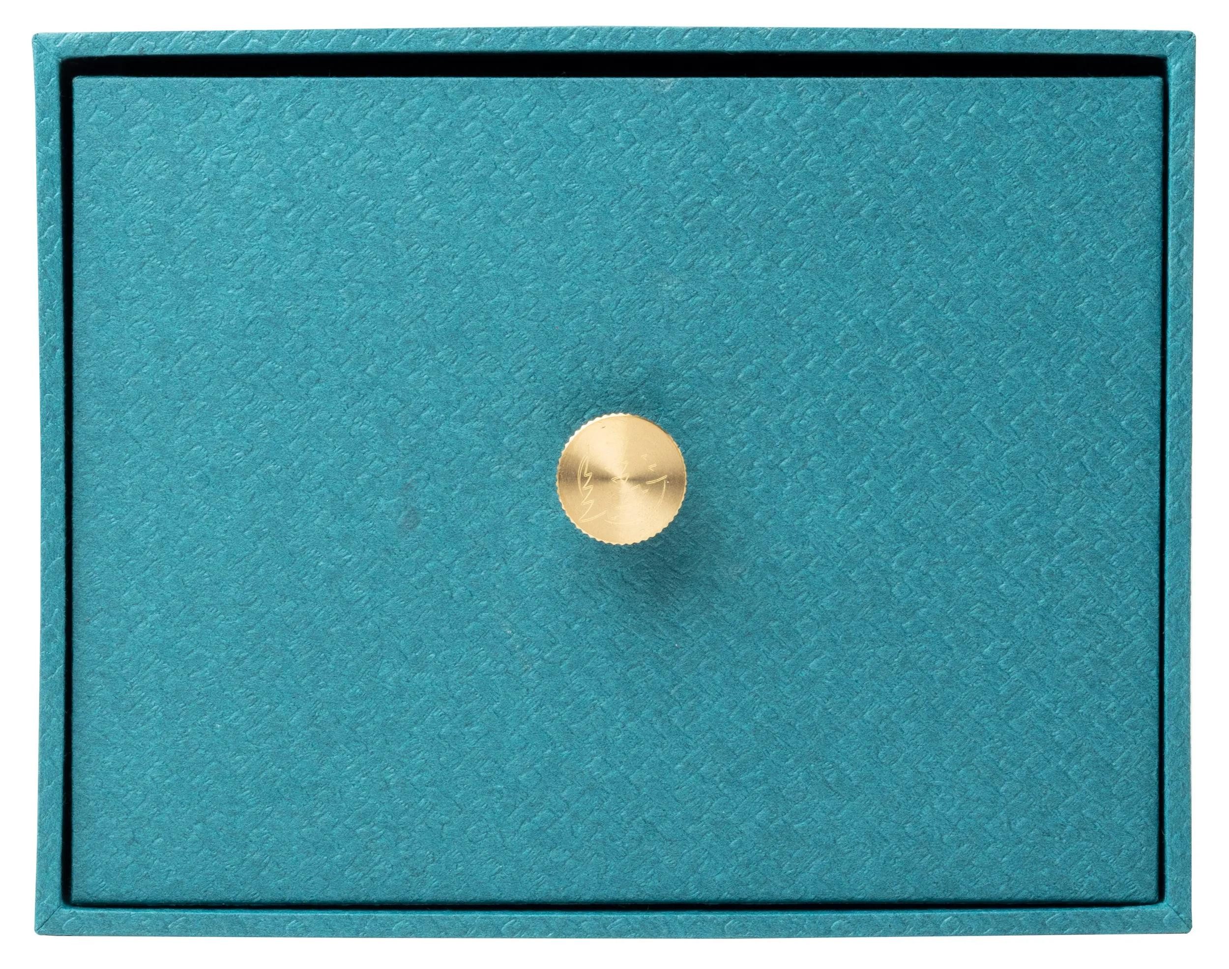 EXACOMPTA Dokumententasche 2x Schubladenbox für Foto Karteikarten 14x177x134cm Bleu canard 78603E, Boxen, Stiftebox