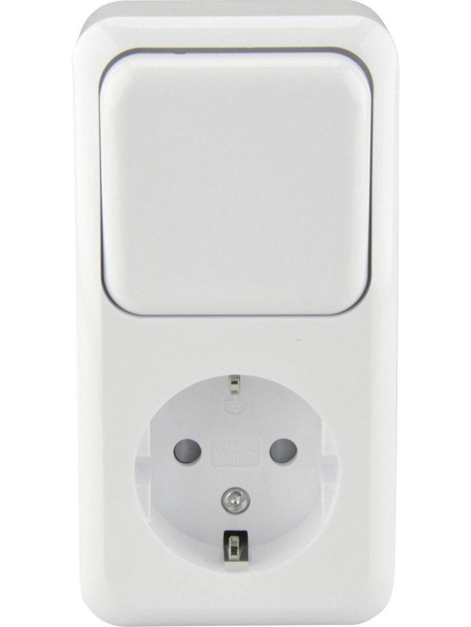 UNITEC Переключатель Unitec Kombination Aufputz weiß, Serie Standard