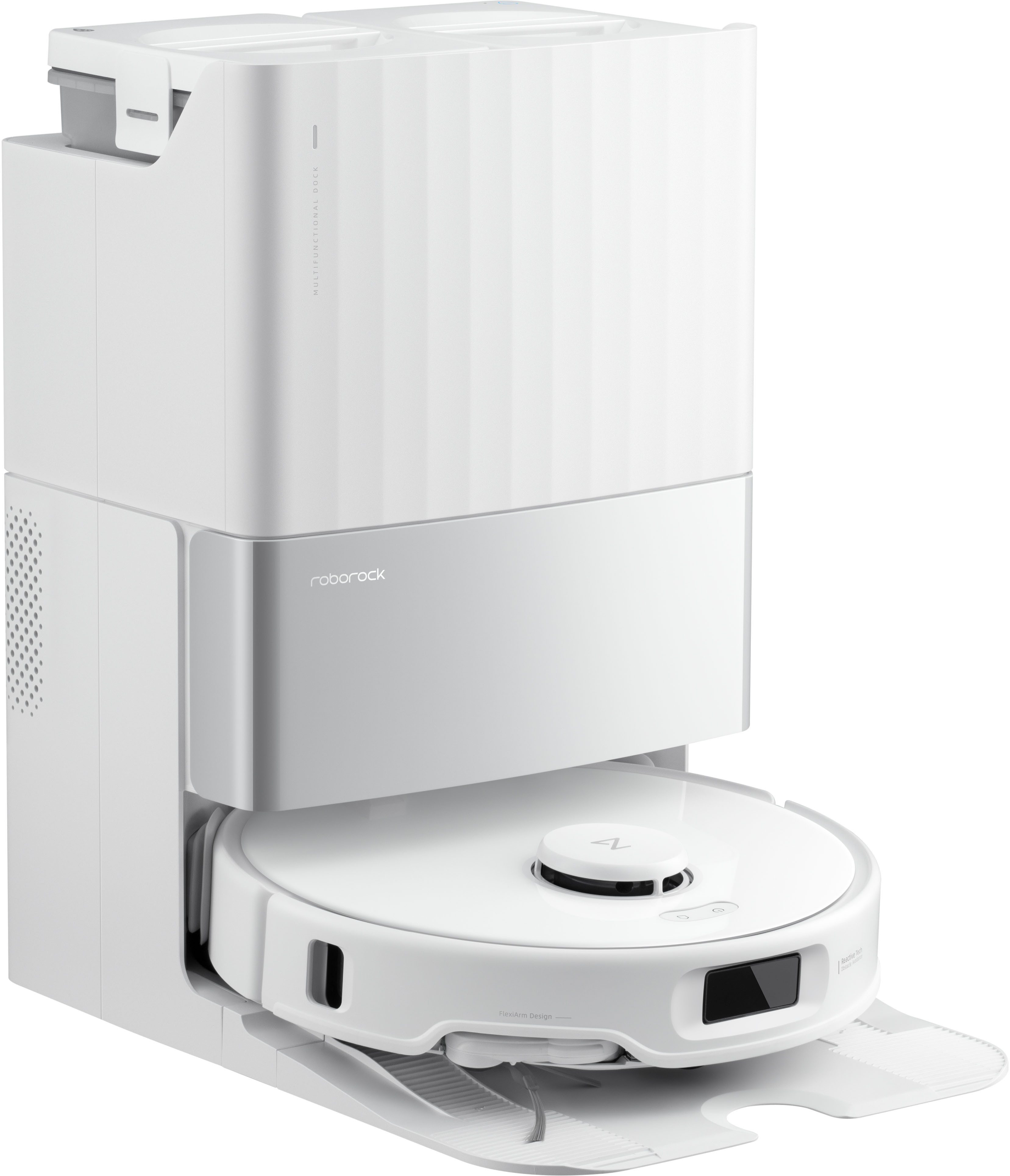 Roborock Вакуумный робот Roborock Qrevo Edge 5V1 mit Wischfunktion, mehrstöckige Kartierung, 66 W, beutellos, intelligente Software, präzise Raumzuordnung, individ. Reinigungspläne