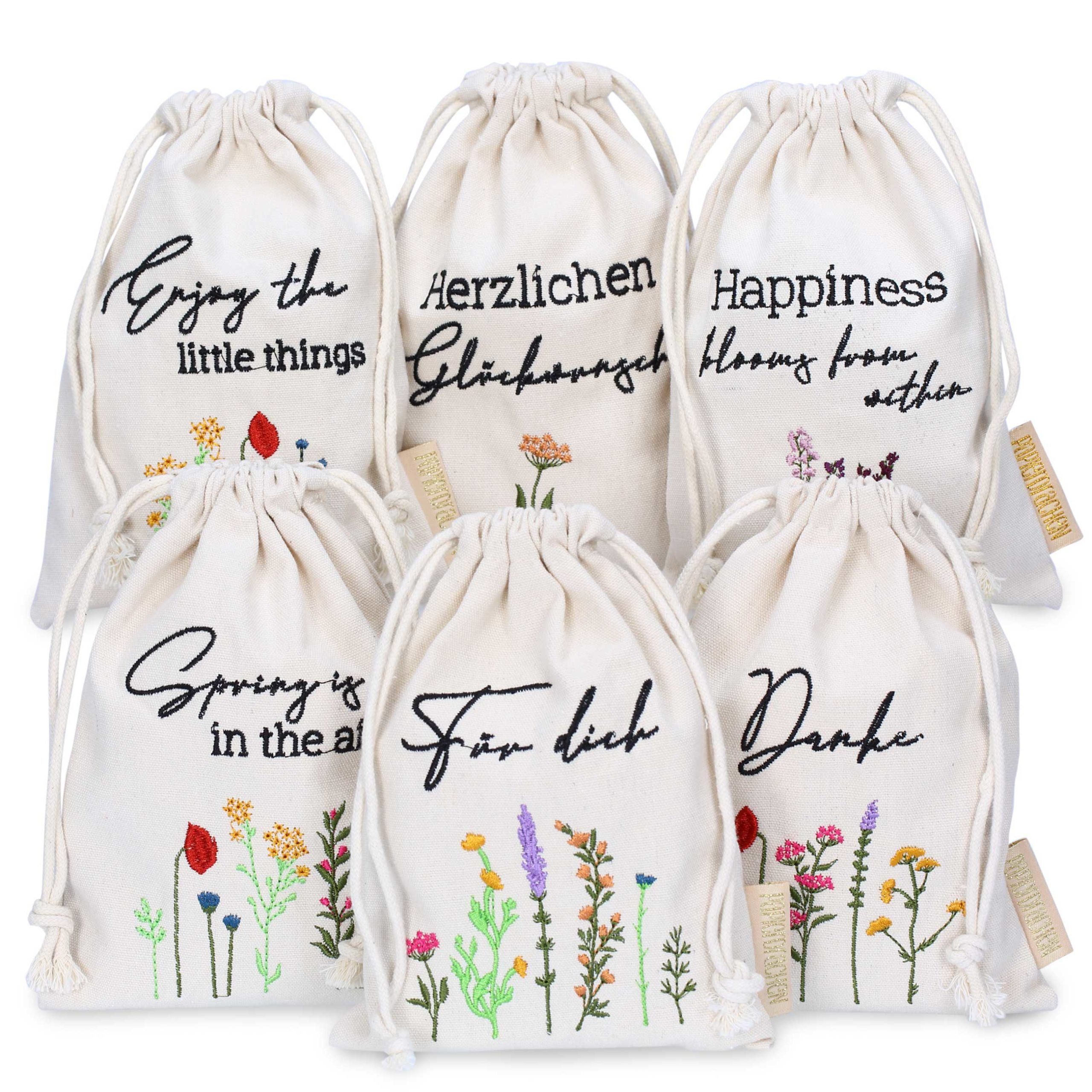 PAPIERDRACHEN Osternest Leinensäckchen Ostern, zum Verschenken - wiederverwendbar