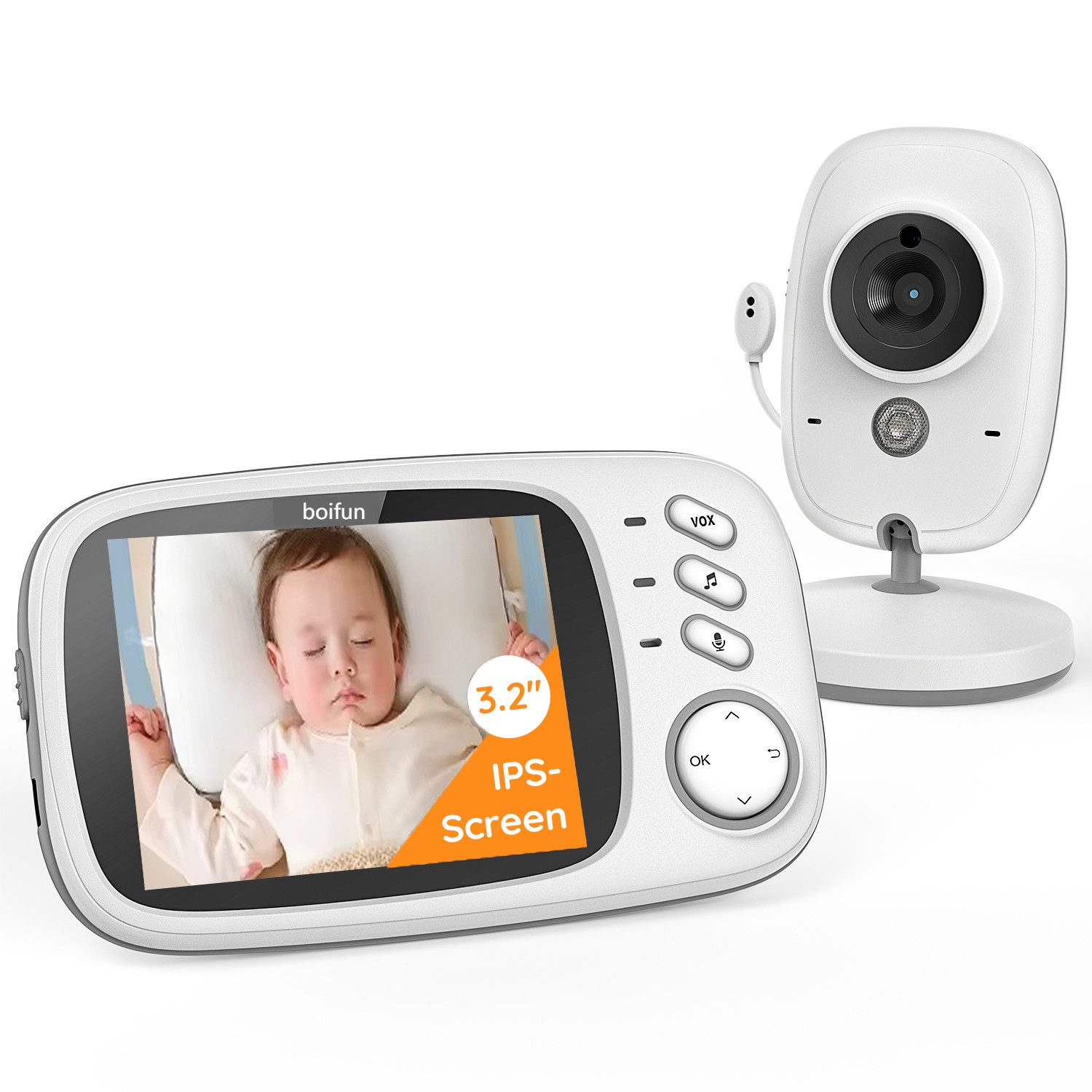 Babyphone Babyphone mit Kamera VOX Babyfon Nachtsicht Baby Video Überwachung