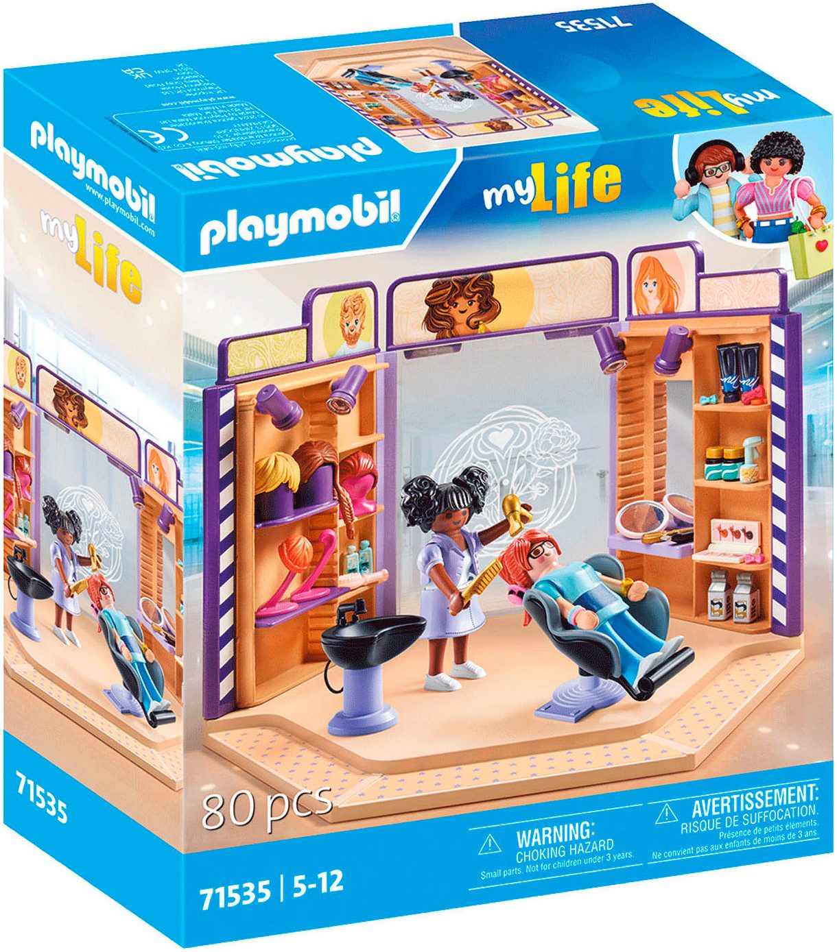 Playmobil® Friseursalon (71535), My Life Konstruktions-Spielset, (80 St), M günstig online kaufen