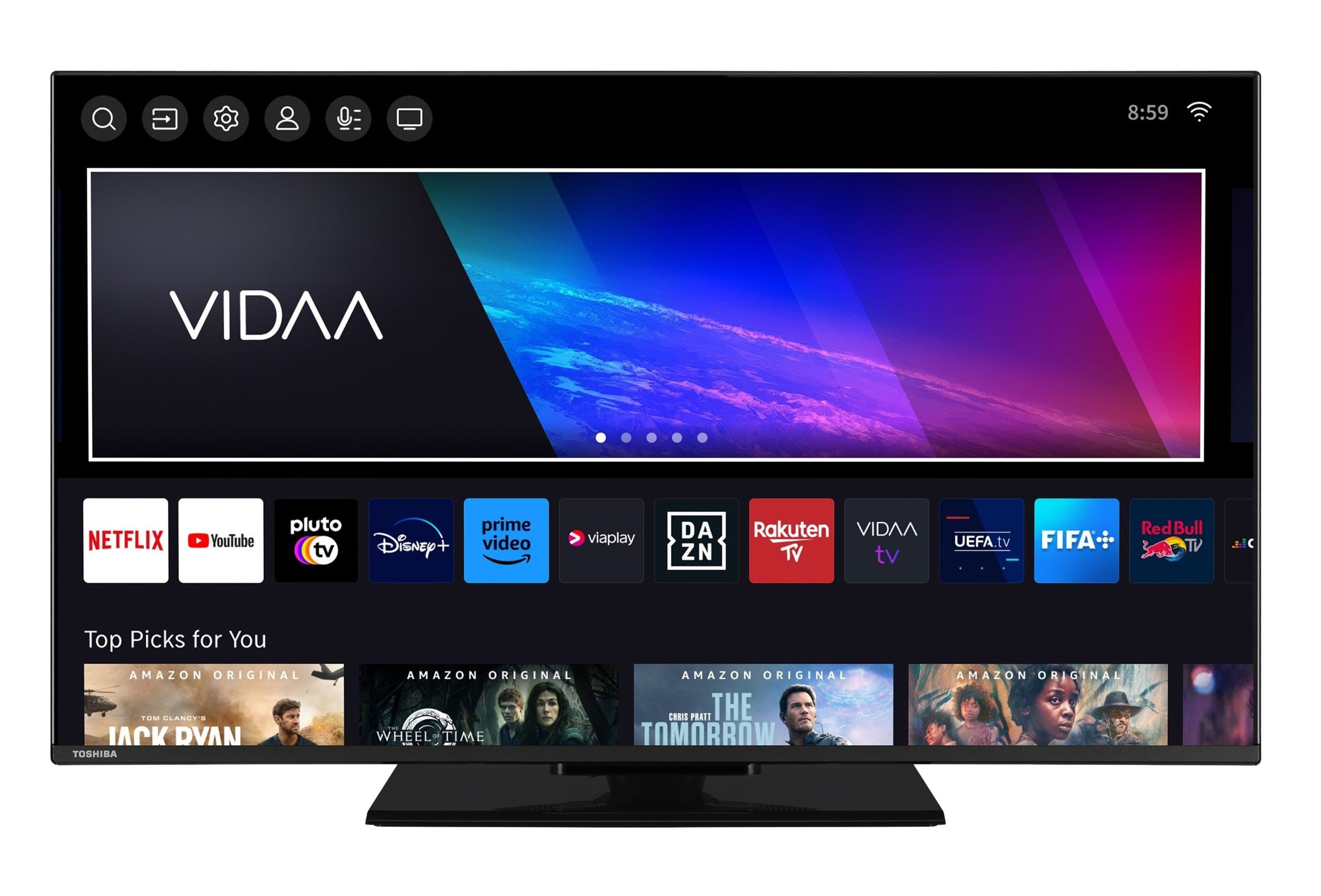 Toshiba 40LV3F63DA LCD-LED Fernseher (100 cm/40 Zoll, Full HD, VIDAA Smart TV, HDR, Triple-Tuner, VIDAA, Bluetooth, Alexa-fähig)