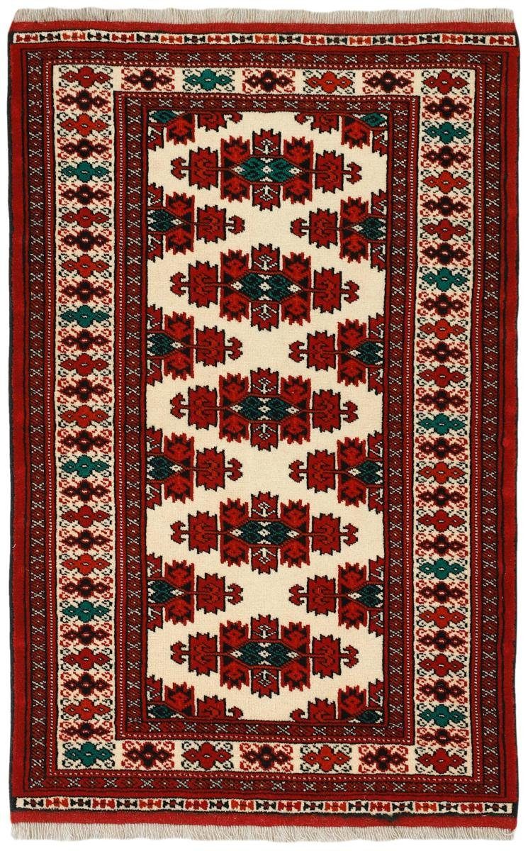 Handgeknüpfter Nain Perserteppich, Orientteppich Turkaman 81x124 rechteckig, Höhe: Trading, mm / Orientteppich 6