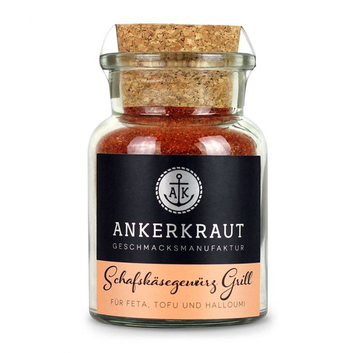 Ankerkraut Gewürz, Ankerkraut Schafskäse Feta Tofu Grill Gewürz im Korkenglas 95g