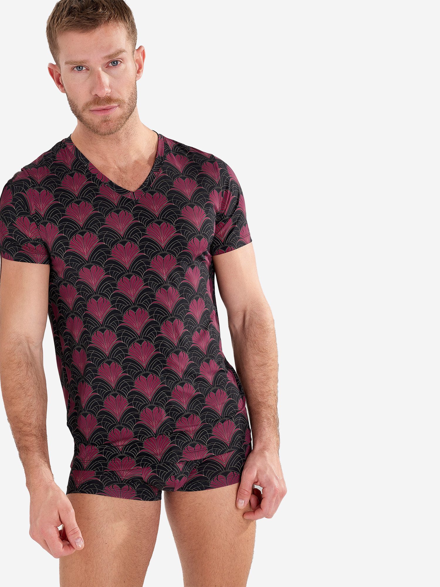 Hom V-Shirt Carlyle t-shirt v-ausschnitt v-neck