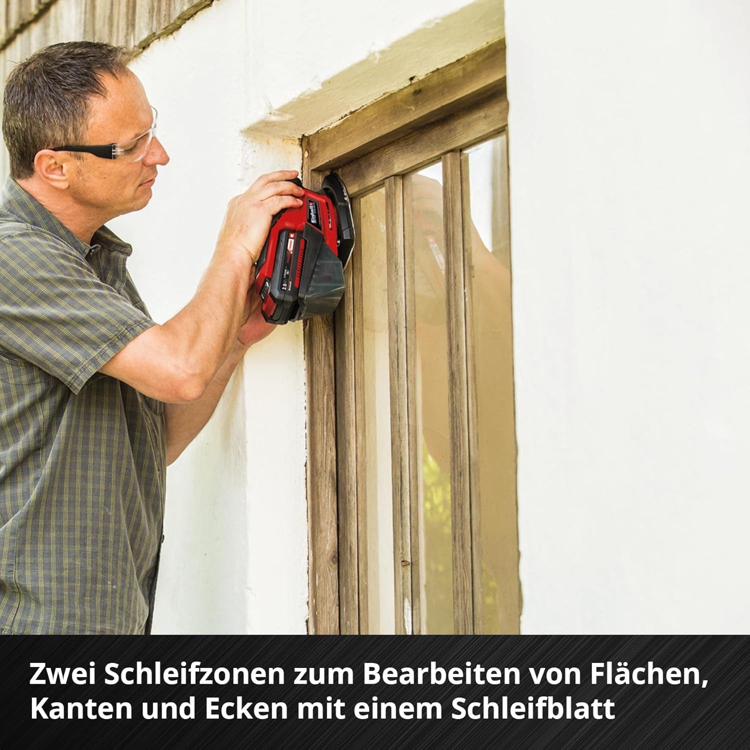 Einhell Schleifpapier, (50 St), Schleifpapier für Multischleifer, K120, 50-tlg. (gezackte Form, Alumin