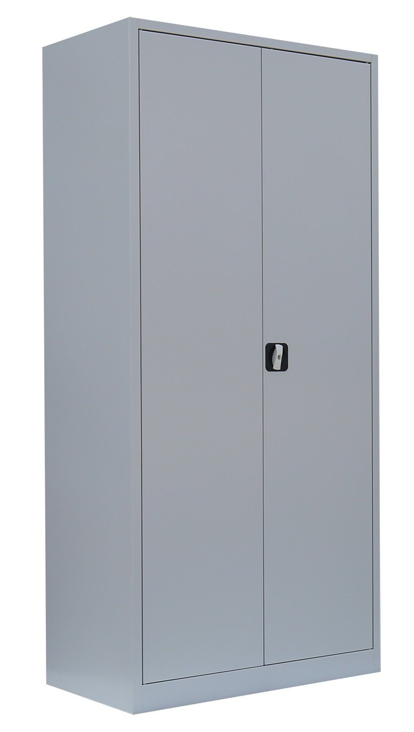 120x80x38cm lichtgrau abschließbar Aktenschrank Metallschrank mit 2 Türen 
