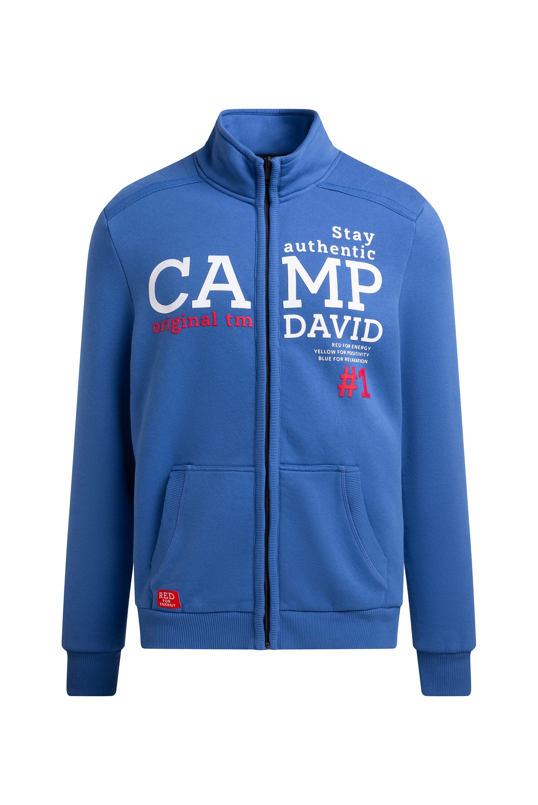 CAMP DAVID Sweatjacke mit Stehkragen günstig online kaufen