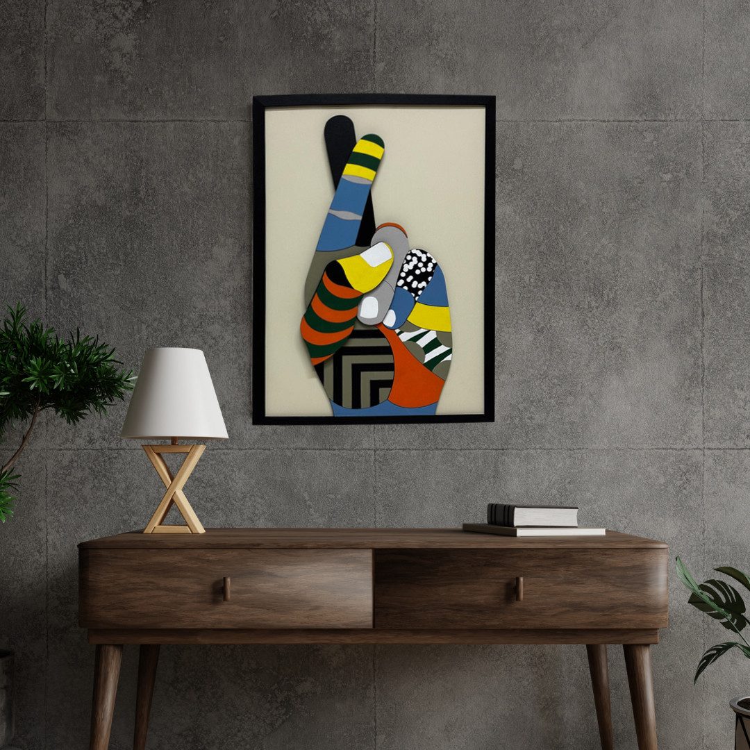 LD Wood Wanddekoobjekt LD Wood - Pop Up Hand