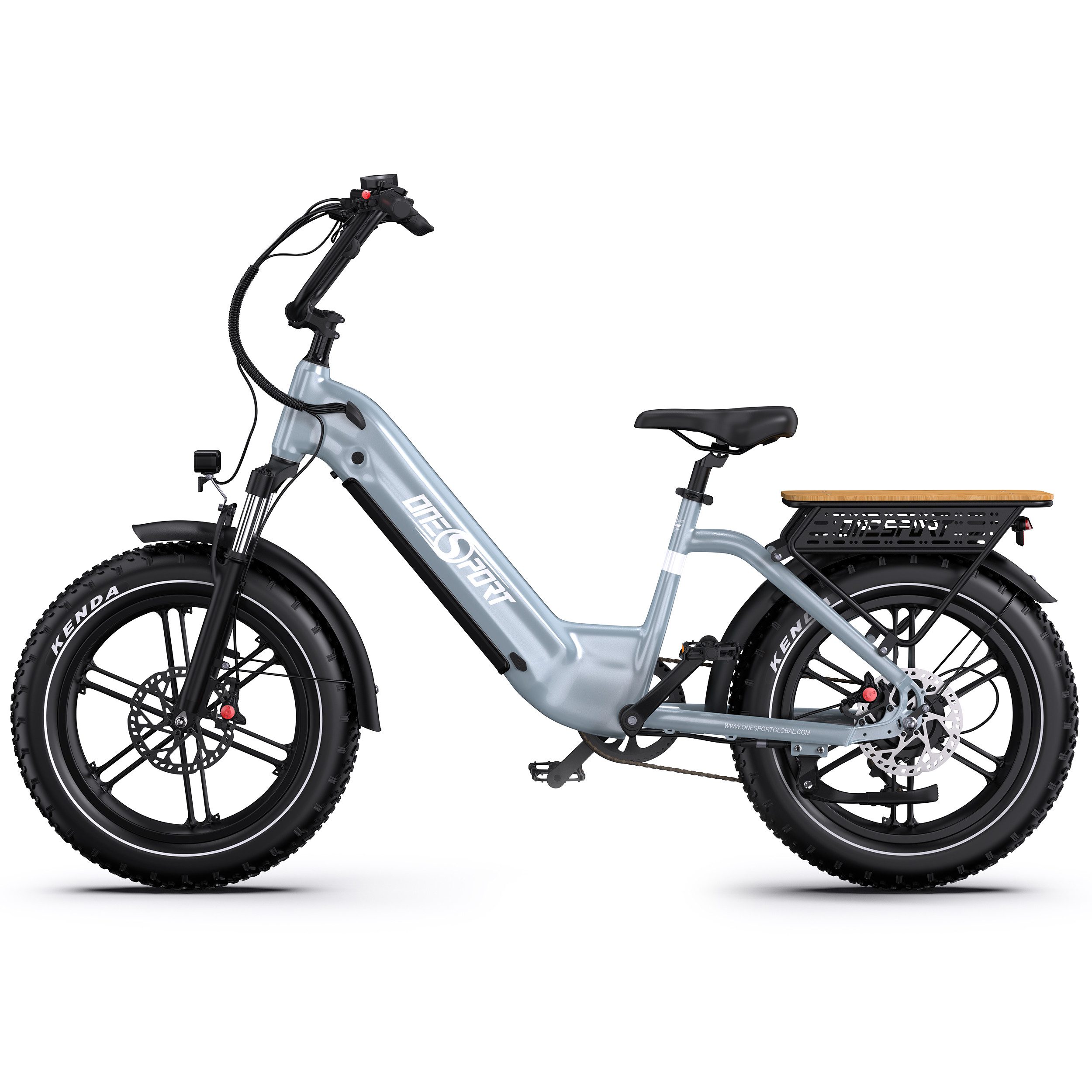 Onesport E-Bike Cityrad 20  4,0 Zoll E-Fahrrad Damen u. Herren 864WH Pedelec, 48V 18AH 130 km, Kettenschaltung, Heckmotor, 864 Wh, (Beleuchtungsset mit Batterieladegerät, Batterieschlüssel, Werkzeug), E-Bike mit hydraulischen Bremsen, 20" Fat-Reifen & App-Steuerung