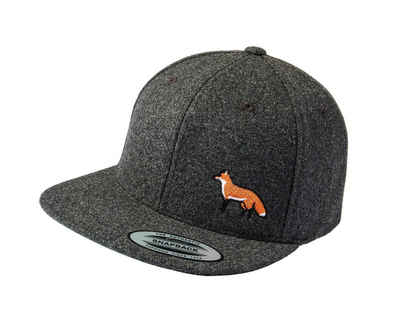 Baddery Snapback Cap Flexfit Outdoor Cap : Fuchs - für Jagd, Wandern und Klettern, Stick, One Size Einheitsgröße, Snapback-Verschluss