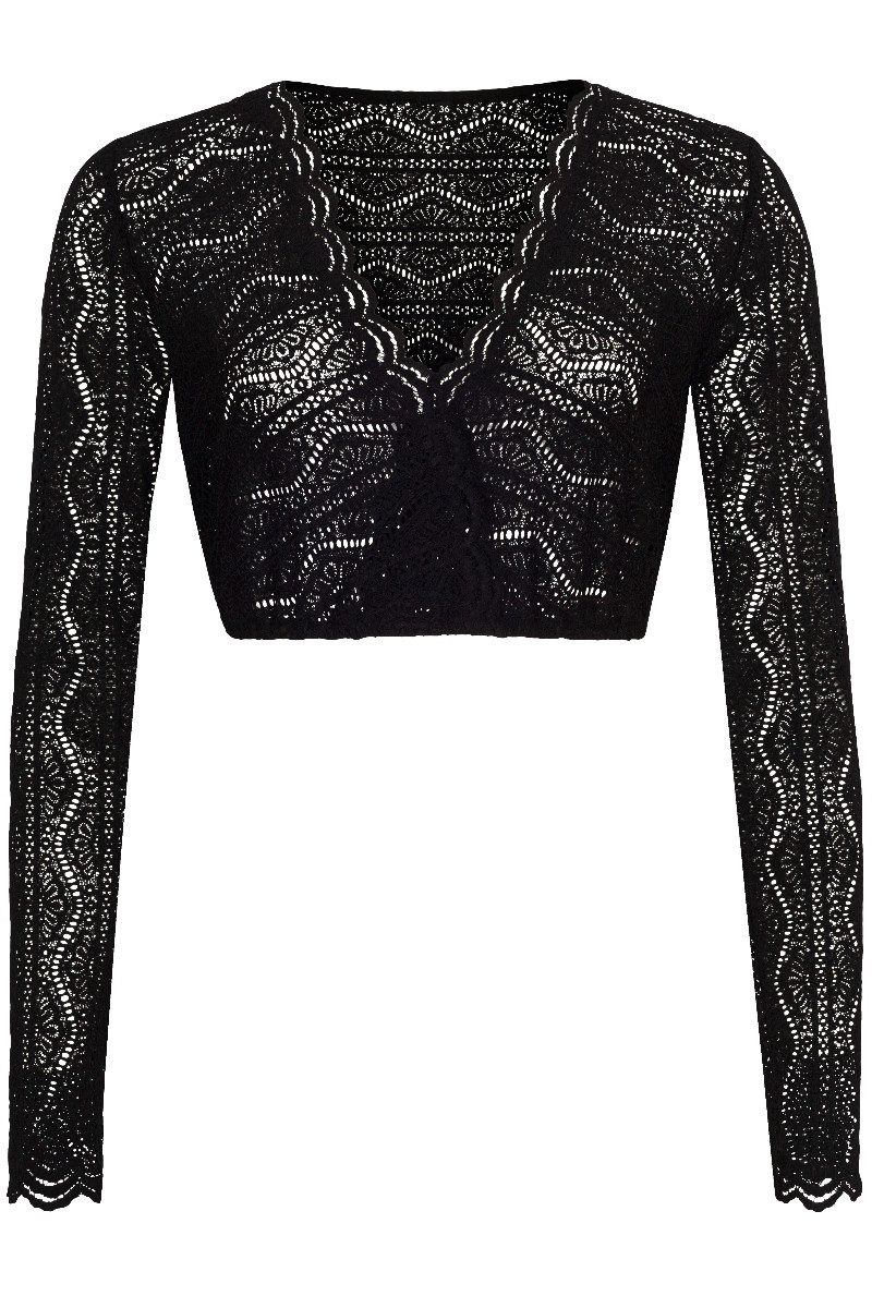 Alpenfee Tracht Dirndlbluse Dirndlbluse - LANA - schwarz, weiß