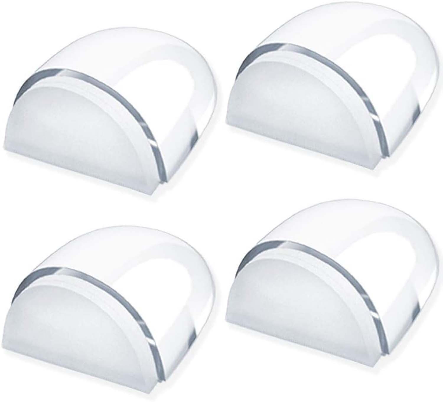 Agger Türstopper 4er Set Türstopper Boden zum Kleben, Transparente Selbstklebende (4 St)