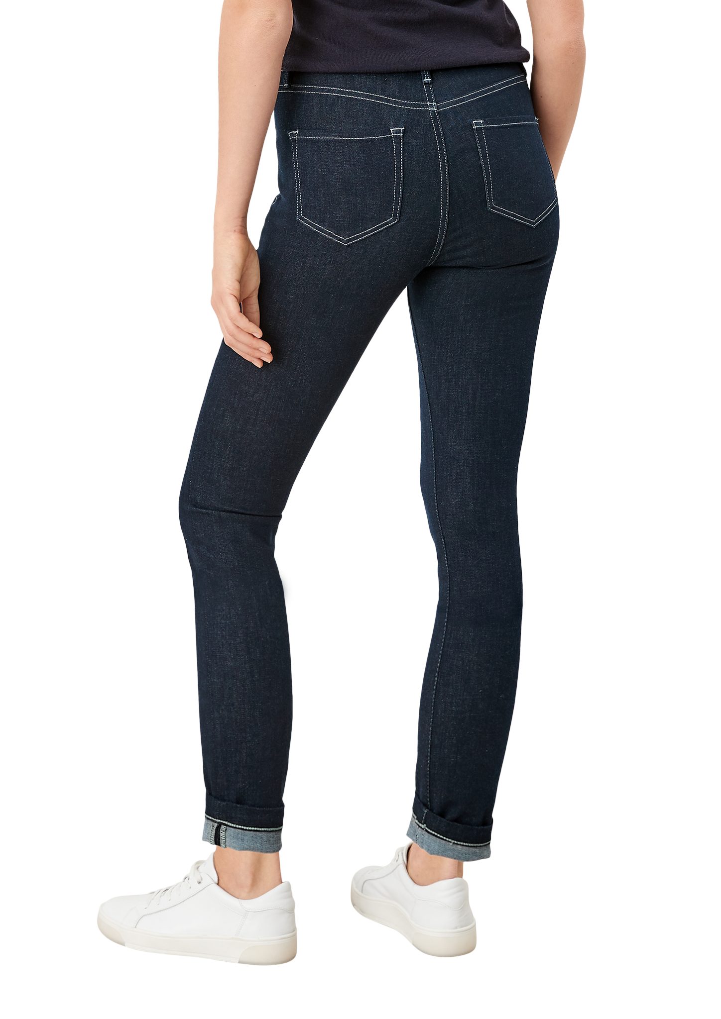 Sattelbund 5-Pocket-Jeans Jeans s.Oliver Skinny: mit Waschung