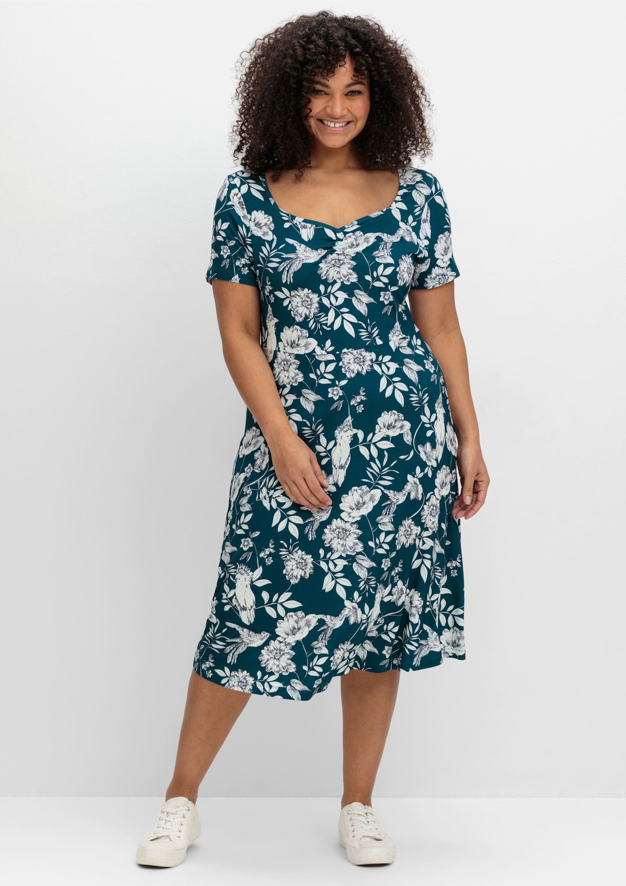 sheego by Joe Browns Jerseykleid Jerseykleid Kurzarm