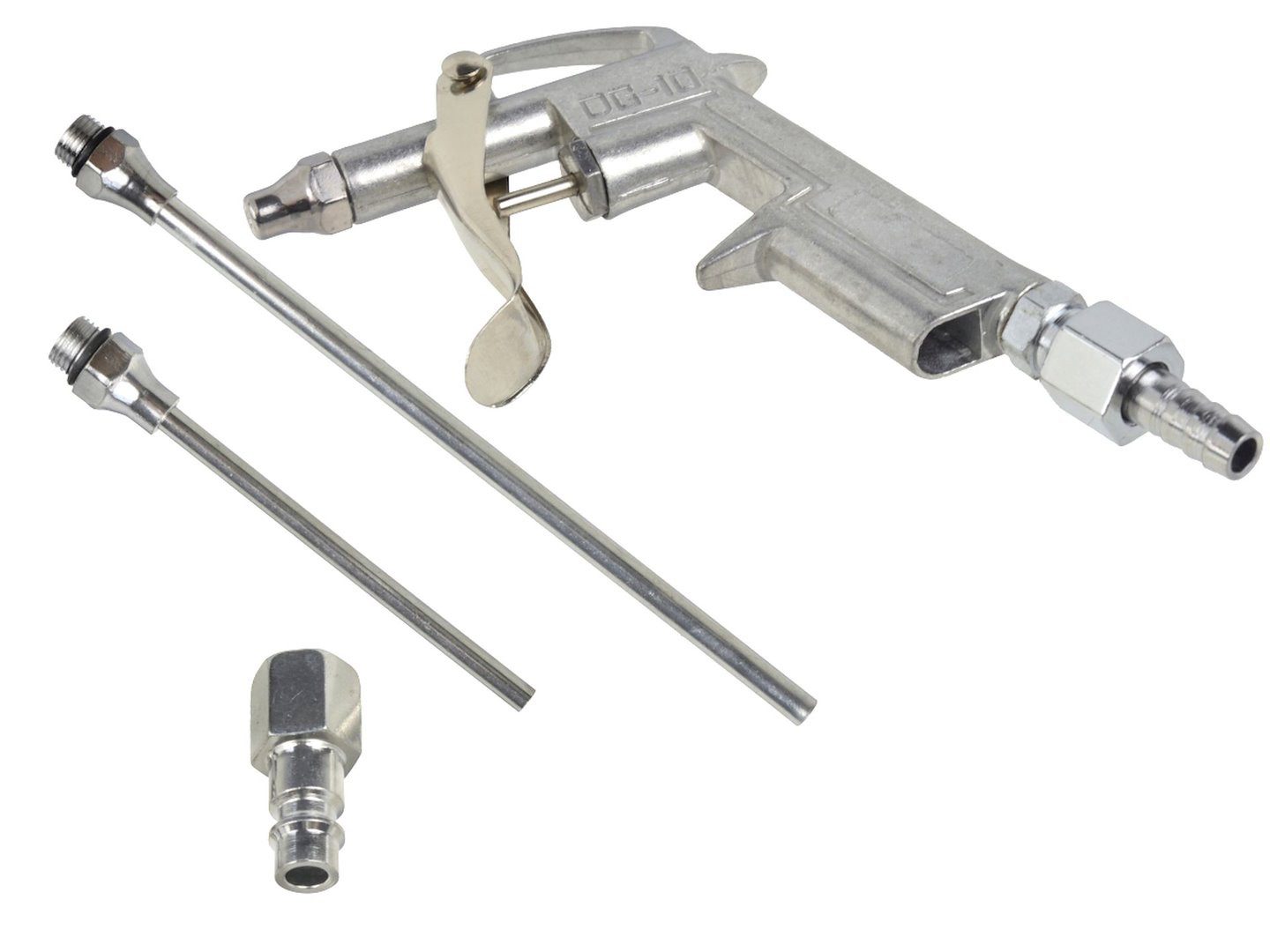 Ausblaspistole Druckluft-Ausblaspistole 5-tlg. – mit 90 mm & 180 mm Verlängerung +